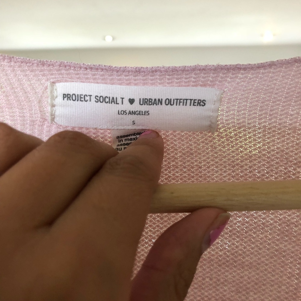 Urban outfitter pink wrap shirt